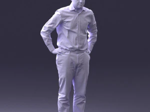 000348 Business Casual Man 3dp 3D Print Model