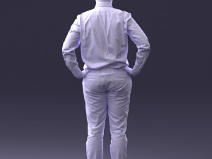 man in white shirt 0005 3d print ready 3D 打印模型