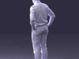 000348 Business Casual Man 3dp 3D Print Model