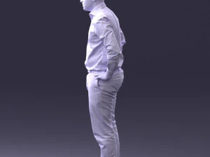 000348 Business Casual Man 3dp 3D Print Model