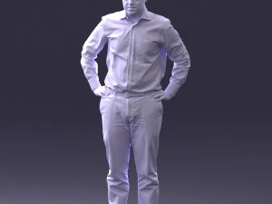000348 Business Casual Man 3dp 3D Print Model