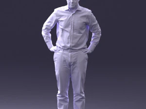 000348 Business Casual Man 3dp 3D Print Model