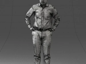 000348 Business Casual Man 3dp 3D Print Model
