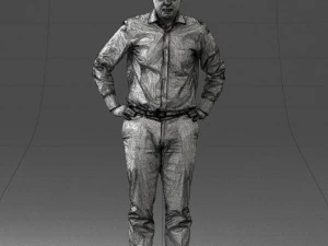 000348 Business Casual Man 3dp 3D Print Model