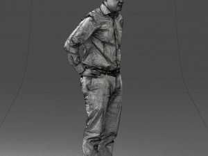 man in white shirt 0005 3d print ready 3D 打印模型