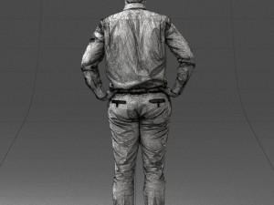 man in white shirt 0005 3d print ready 3D 打印模型