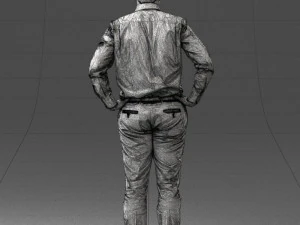 000348 Business Casual Man 3dp 3D Print Model