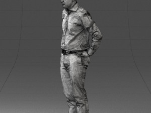 man in white shirt 0005 3d print ready 3D 打印模型