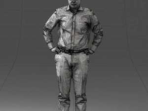 000348 Business Casual Man 3dp 3D Print Model