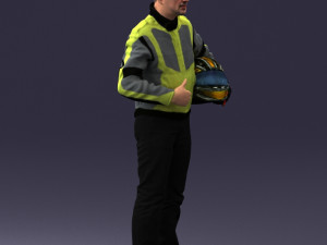 moto racer in pose 0013 3D Model