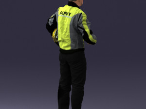 moto racer in pose 0013 3D Model