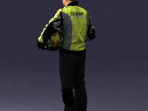 moto racer in pose 0013 3D Model