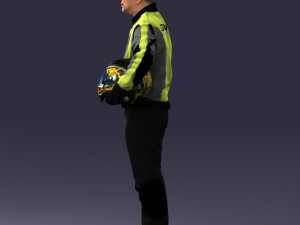 moto racer in pose 0013 3D Model