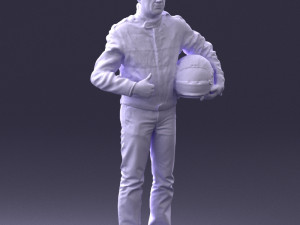 moto racer in pose 0013 3D Model