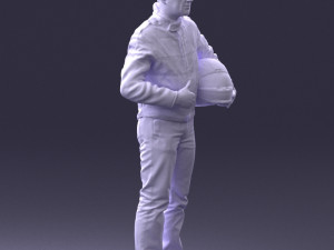 moto racer in pose 0013 3D Model
