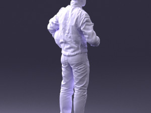 moto racer in pose 0013 3D Model