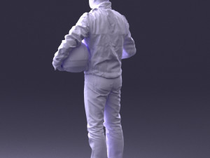 moto racer in pose 0013 3D Model