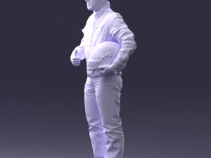 moto racer in pose 0013 3D Model