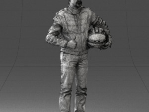 moto racer in pose 0013 3D Model