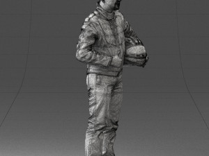 moto racer in pose 0013 3D Model
