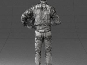 moto racer in pose 0013 3D Model