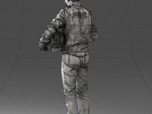 moto racer in pose 0013 3D Model
