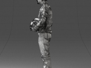moto racer in pose 0013 3D Model
