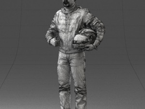 moto racer in pose 0013 3D Model