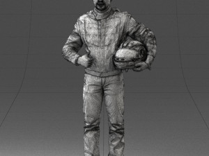 moto racer in pose 0013 3D Model