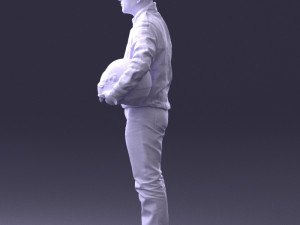 moto racer in pose 0013 3d print ready Modèles 3D en vedette