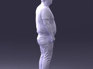 000361 Casual Man in Polo Shirt 3D Model