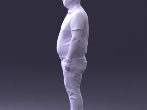 000361 Casual Man in Polo Shirt 3D Model
