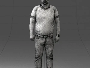 000361 Casual Man in Polo Shirt 3D Model