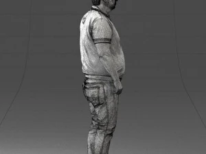 000361 Casual Man in Polo Shirt 3D Model