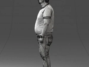 000361 Casual Man in Polo Shirt 3D Model