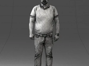 000361 Casual Man in Polo Shirt 3D Model