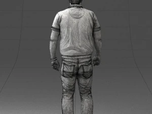 000361 Casual Man in Polo Shirt 3dp 3D Print Model