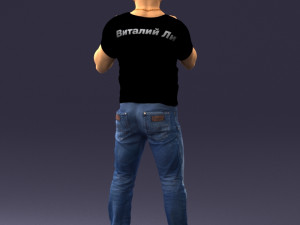 man in boxer pose 0019 3D Model