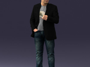 man in jacket 0020 3D Modell