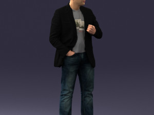 man in jacket 0020 3D Modell