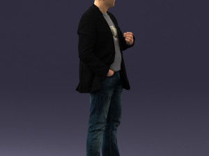 man in jacket 0020 3D Modell