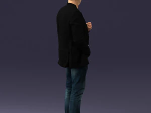 000363 Standing Man in Casual Clothing 3D Model