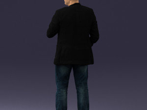 man in jacket 0020 3D Modell