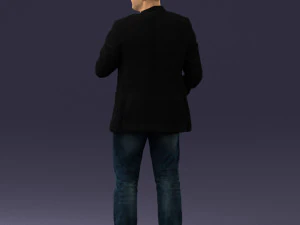 000363 Standing Man in Casual Clothing 3D Model
