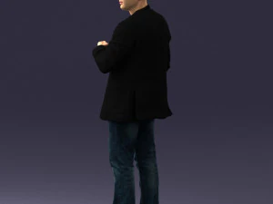 000363 Standing Man in Casual Clothing 3D Model