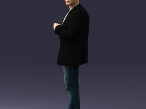 000363 Standing Man in Casual Clothing 3D Model