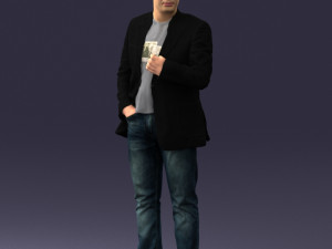 man in jacket 0020 3D Modell