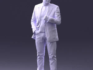 000363 Standing Man in Casual Clothing 3D Model