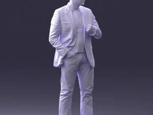 000363 Standing Man in Casual Clothing 3D Model