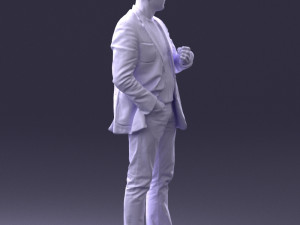 man in jacket 0020 3D Modell